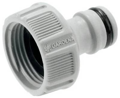 GARDENA 18221-20 Gardena 18221-20, Hahnanschluss, Grau Kunststoff Hahnverbinder 19 mm (3/4") Ø