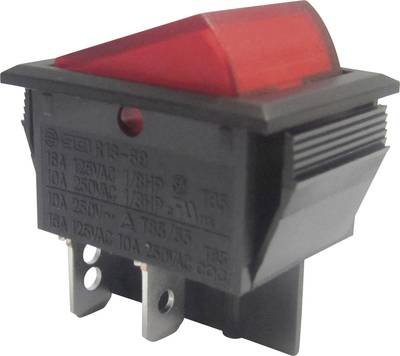 TRU COMPONENTS 1587524 Wippschalter TC-R13-69B-01 RD 250 V/AC 10 A 2 x Aus/Ein rastend 1 St.
