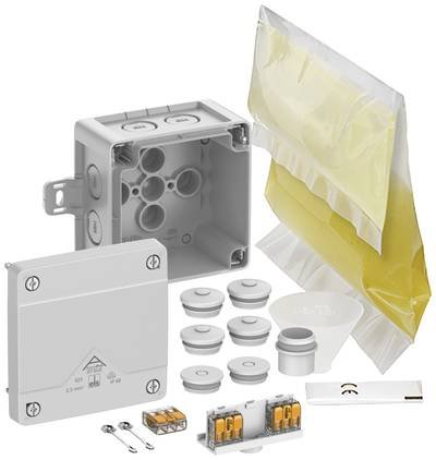 Spelsberg 40246001 Abzweigkasten (L x B x H) 92 x 92 x 60 mm Grau IP66, IP68 1 St.