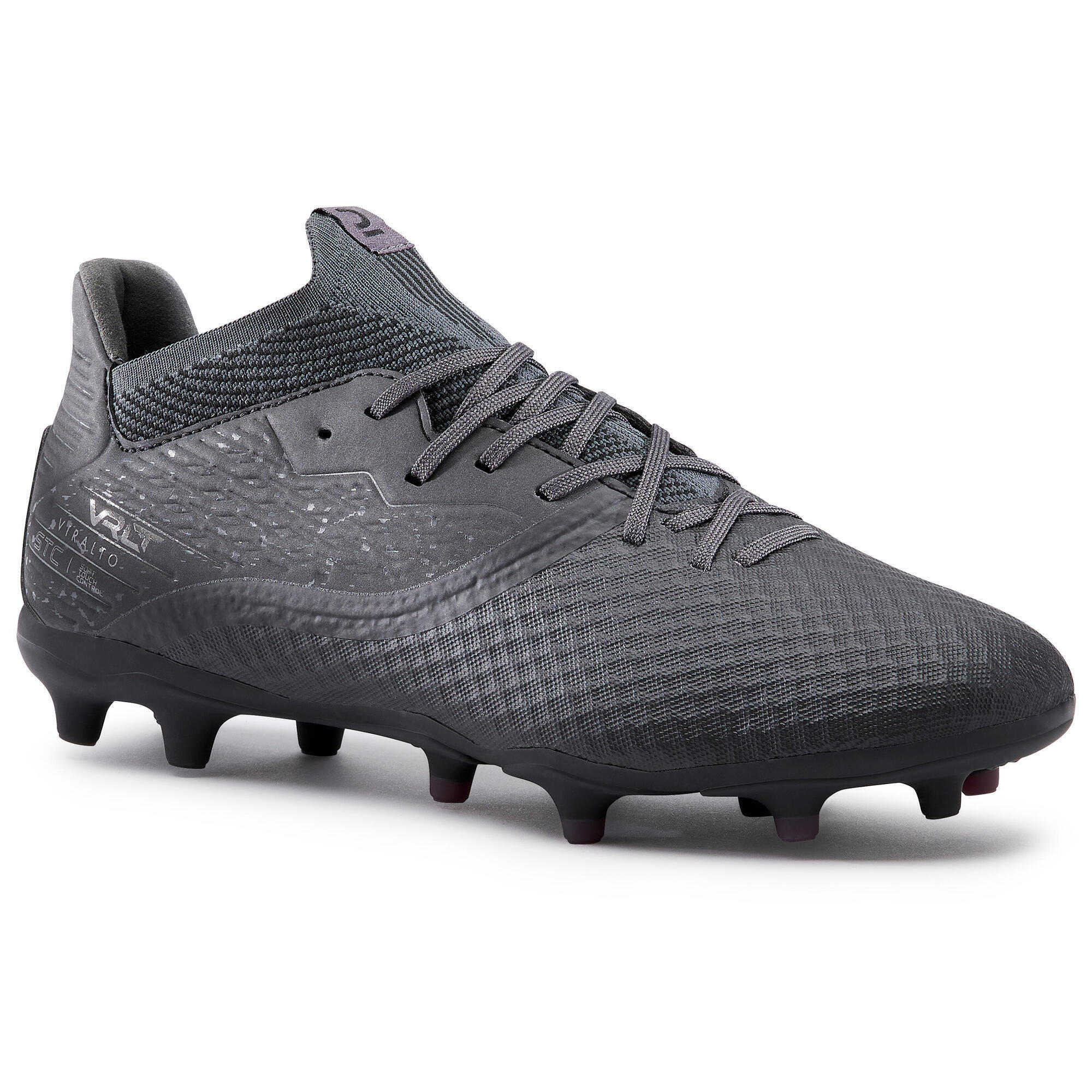 Botas de fútbol hombre / mujer, Viralto III FG negro