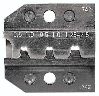 Rennsteig Werkzeuge 624 742 3 0 624 742 3 0 Crimpeinsatz Unisolierte Flachsteckverbinder 0.5 bis 2.5 mm² Passend für Mar