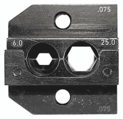 Rennsteig Werkzeuge 624 075 3 01 624 075 3 01 Crimpeinsatz Gedrehte Kontakte 16 bis 25 mm² Passend für Marke (Zangen) Re