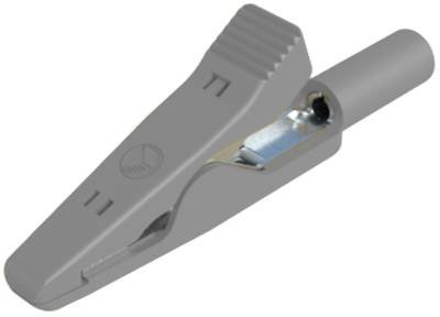 Hirschmann Test & Measurement MA 1 S gr Krokodilklemme Steckanschluss 2 mm Ohne Messkategorie Grau