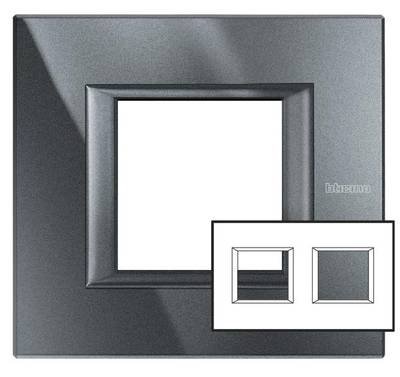 Legrand 2fach Rahmen Axolute Anthrazit HA4802M2HHS 1 St.