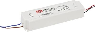 MEAN WELL LPC-60-1400 LED-Treiber Konstantstrom 58.8 W 1.4 A 9 - 42 V/DC nicht dimmbar, Überlastschutz 1 St.