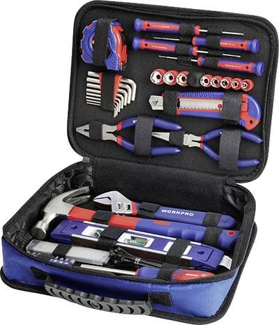 WorkPro WP209066 Werkzeugset Heimwerker, Universal, Techniker in Tasche 100teilig