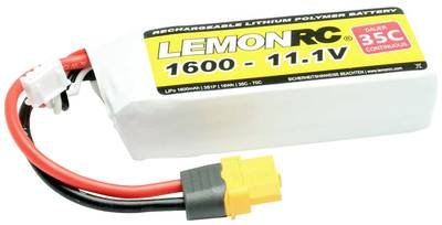 LemonRC Modellbau-Akkupack (LiPo) 11.1 V 1600 mAh Zellen-Zahl: 3 35 C Softcase XT60