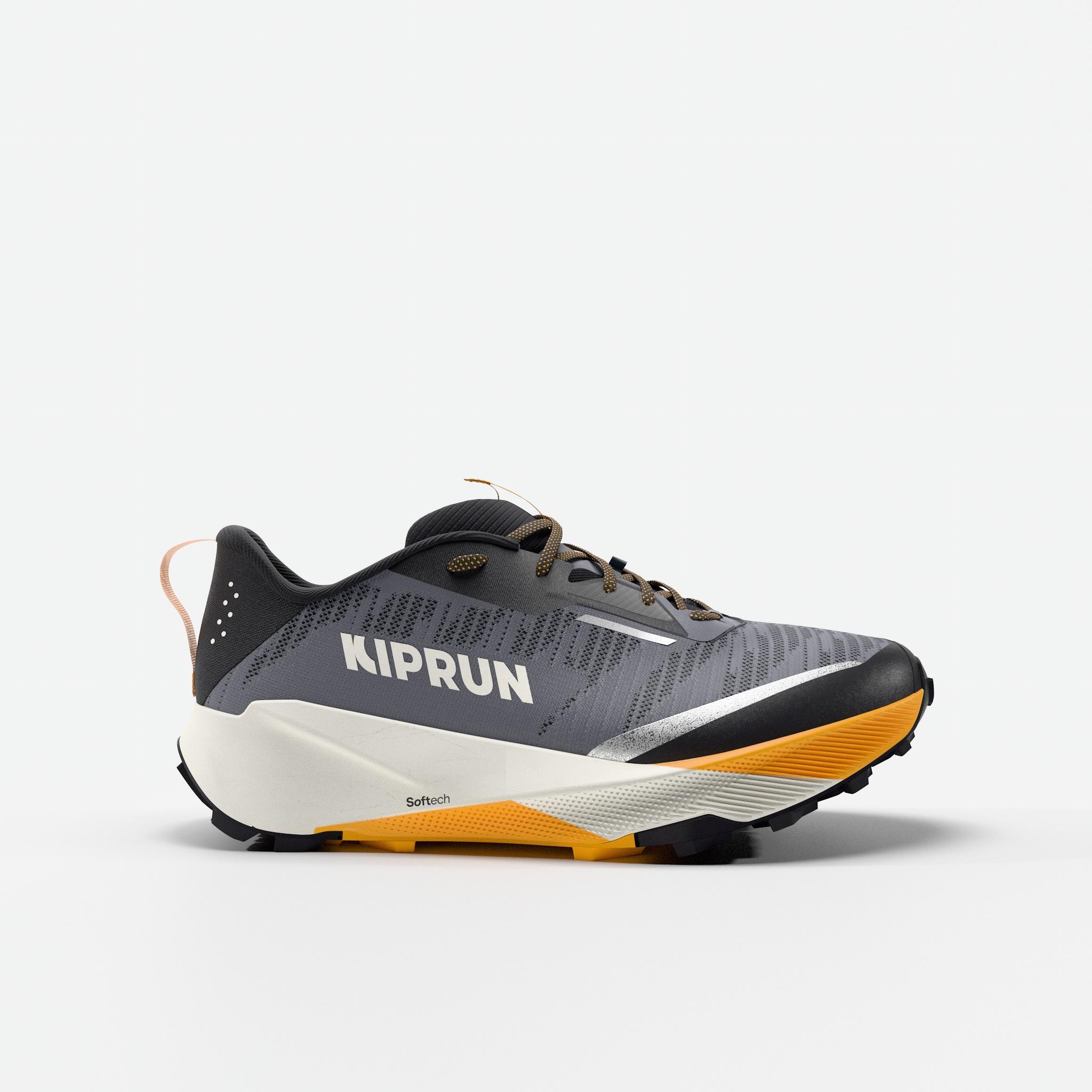 KIPRUN Zapatillas de trail running hombre, Kiprun Kipsummit gris naranja
