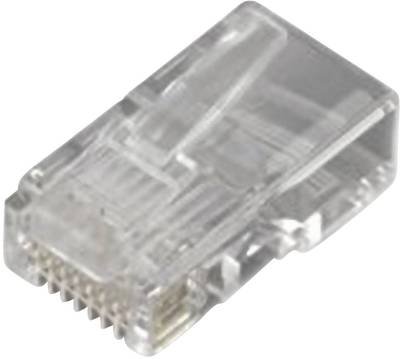 MH Connectors MHRJ458P8CR RJ45-Modularstecker 6510-0104-01 Stecker, gerade Pole: 8P8C Transparent 1 St.