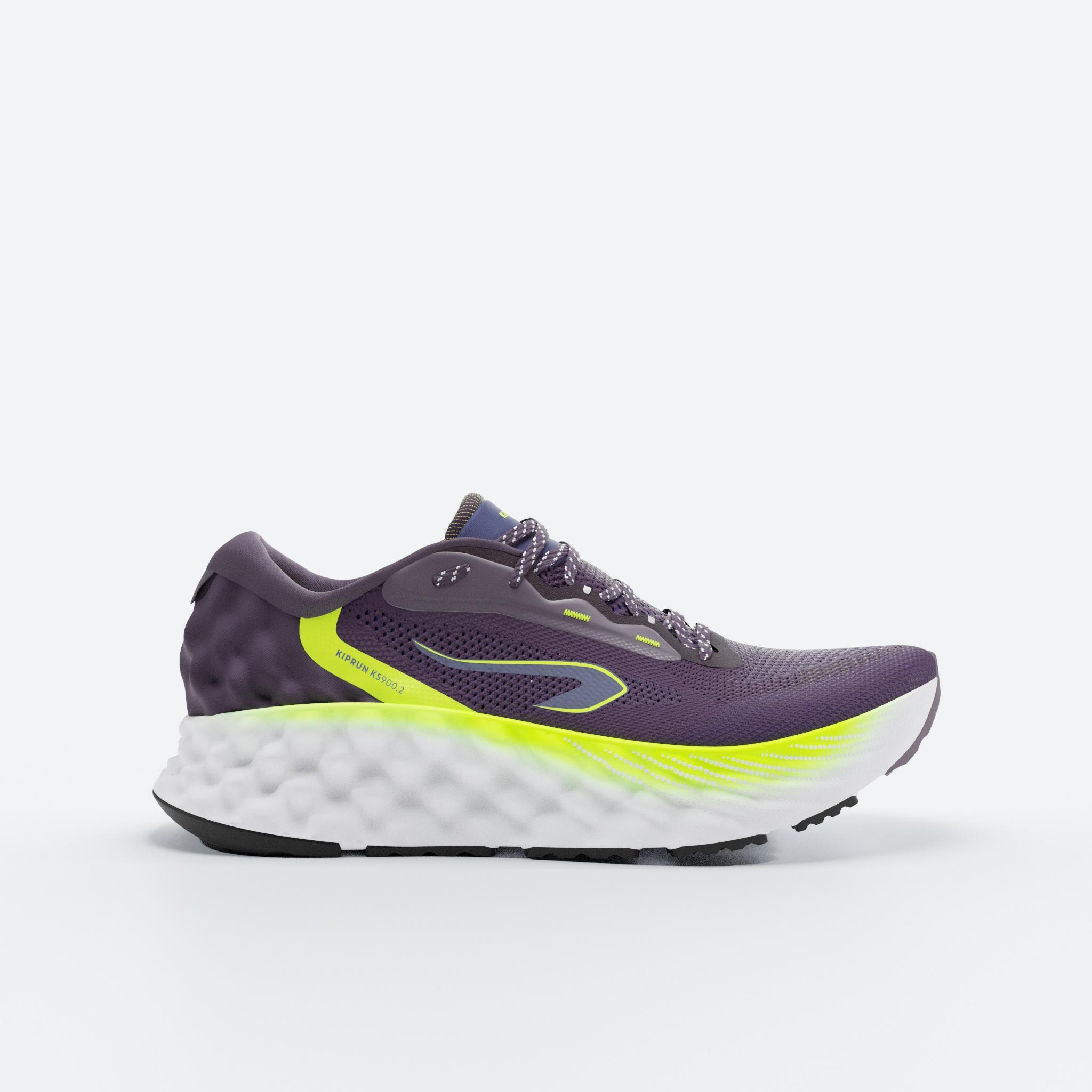 KIPRUN Zapatillas de running Hombre, Kiprun KS900.2 violeta amarillo