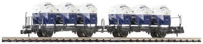 Fleischmann 6660046 Fleischmann 6660046 N Behältertragwagen-Doppeleinheit der DB