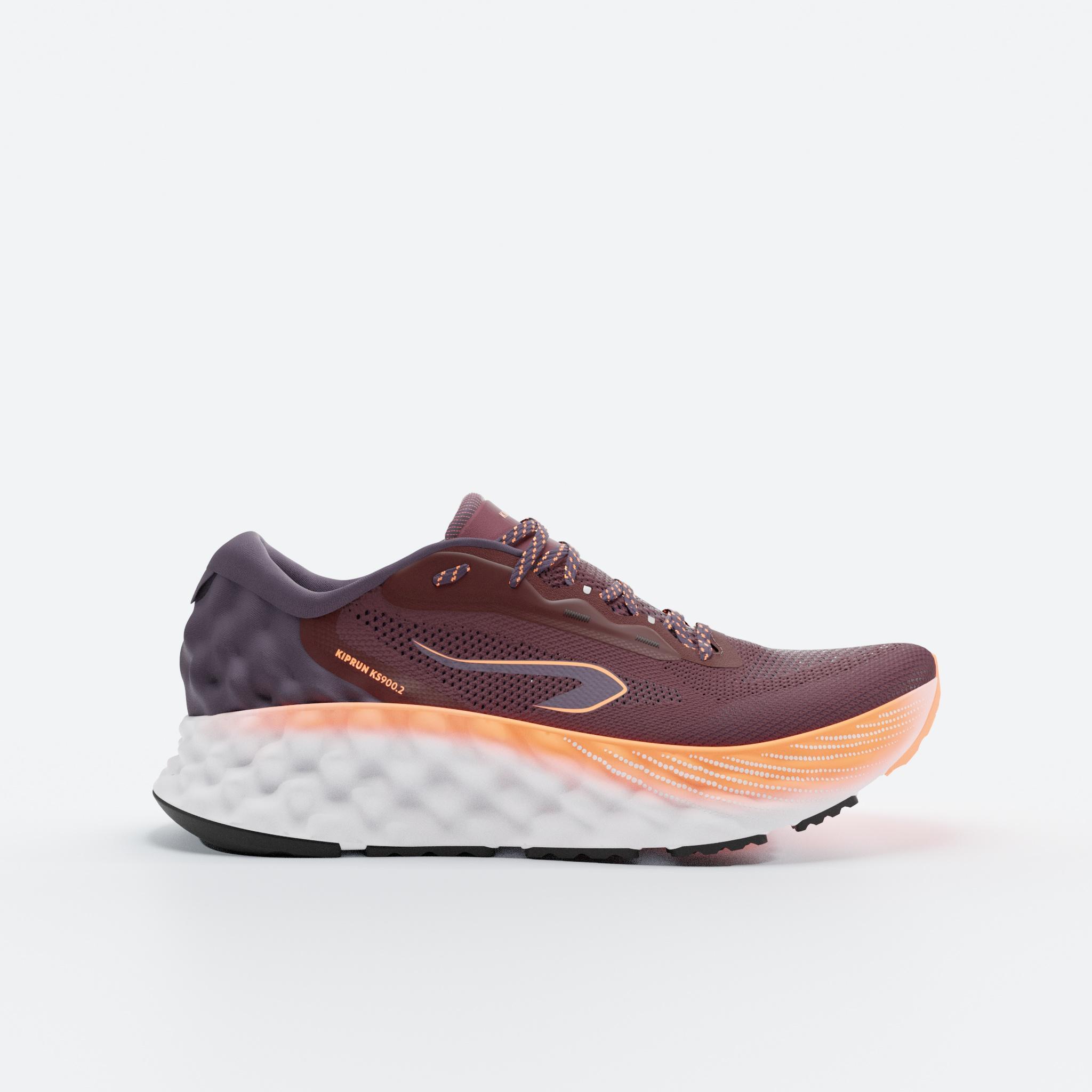 KIPRUN Zapatillas de running mujer KIPRUN KS900.2 - Rojo naranja