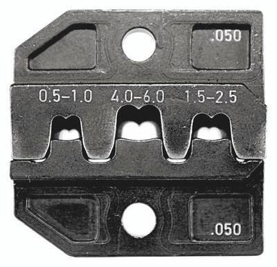 Rennsteig Werkzeuge 624 050 3 0 624 050 3 0 Crimpeinsatz Unisolierte Flachsteckverbinder 0.5 bis 6 mm² Passend für Marke