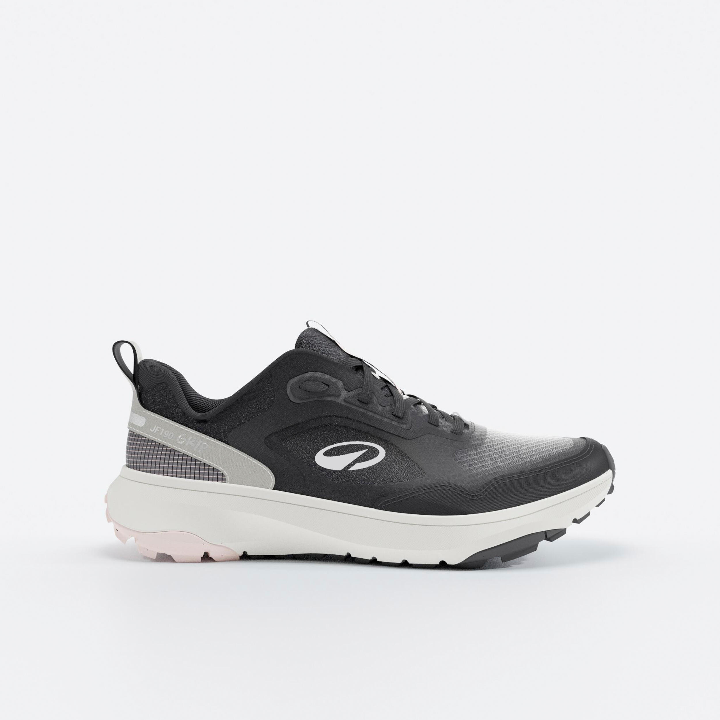 KALENJI Zapatillas Running y Trail mujer, JF190 Grip Negro Rosa