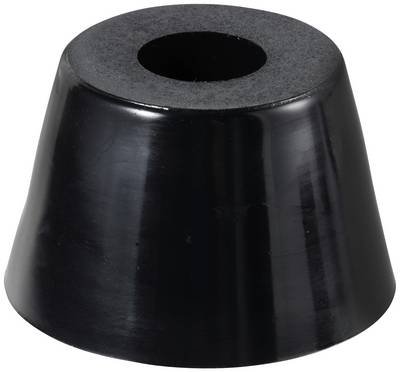 TRU COMPONENTS TC-11654332 Gerätefuß verschraubbar, rund Schwarz (B x H) 32 mm x 20 mm 1 St.