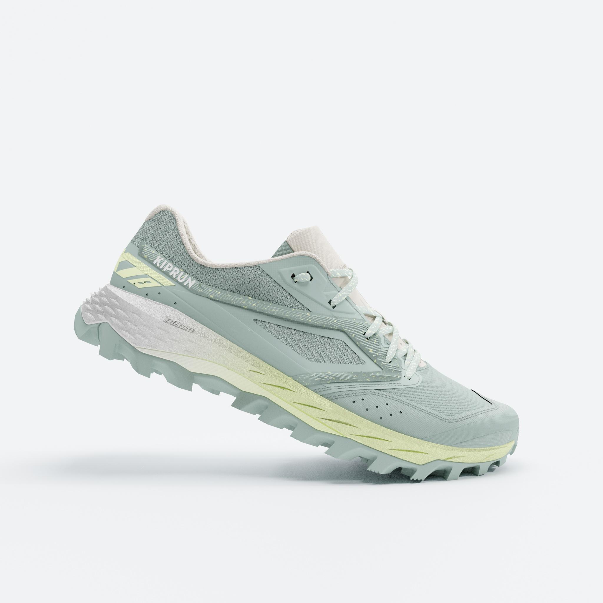 KIPRUN Zapatillas de Trail Running Mujer, Kiprun XT8 Verde Amarillo