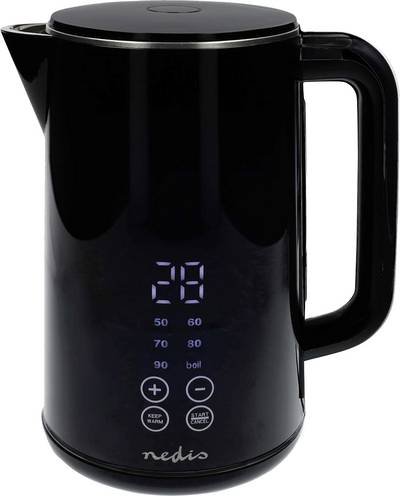 Nedis KAWK362EBK Wasserkocher Kontrollleuchte Schwarz Fassungsvermögen: 1.7 l