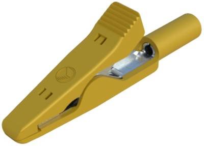 Hirschmann Test & Measurement MA 1 ge Krokodilklemme Steckanschluss 2 mm Ohne Messkategorie Gelb