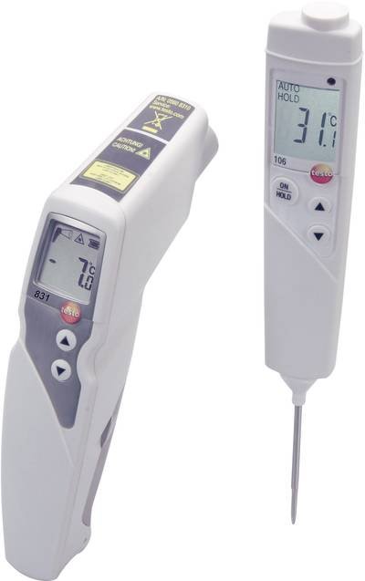 testo 831 Set Infrarot-Thermometer Optik 30:1 -30 - +210 °C Kontaktmessung