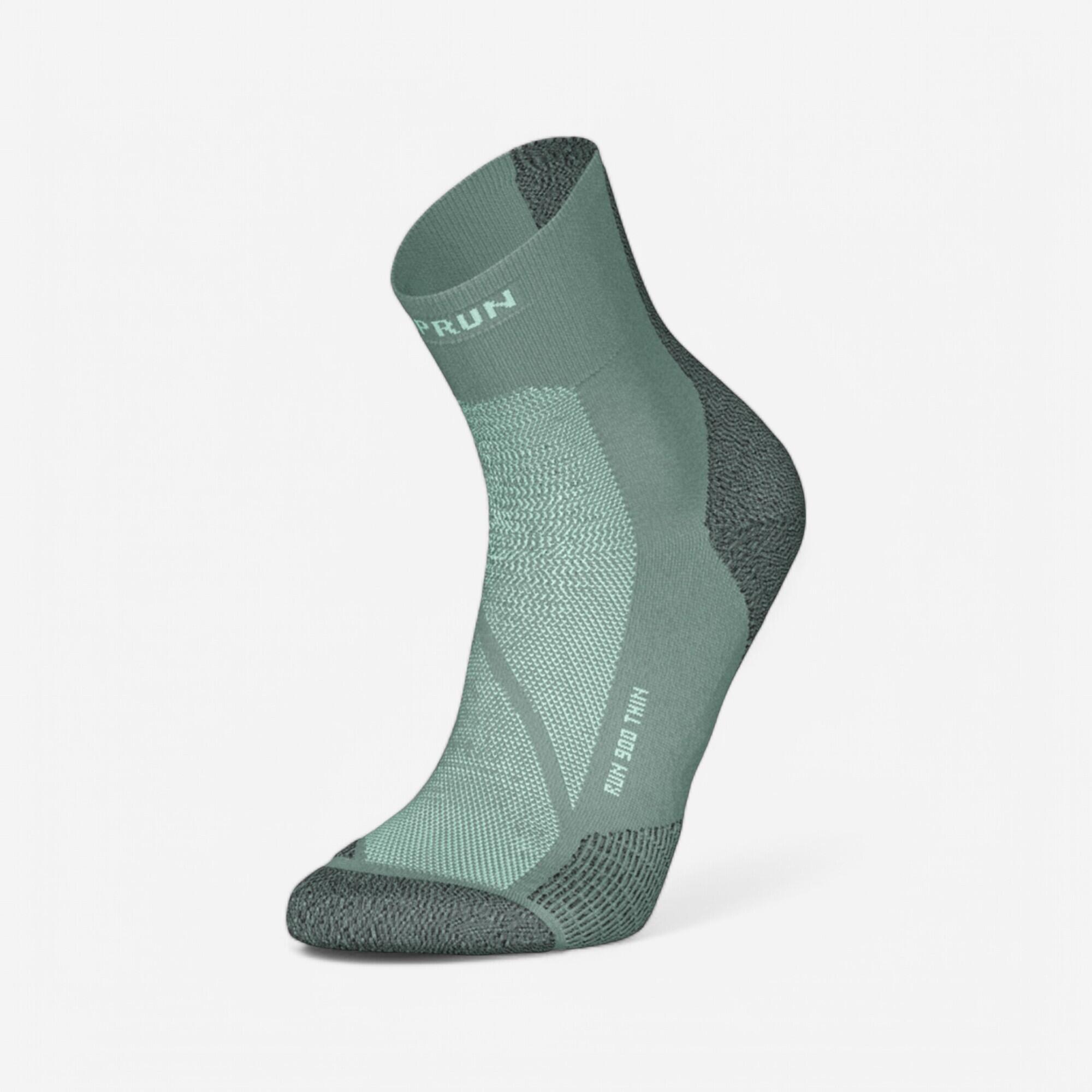 KIPRUN Calcetines de running KIPRUN run900 finos mid verdes