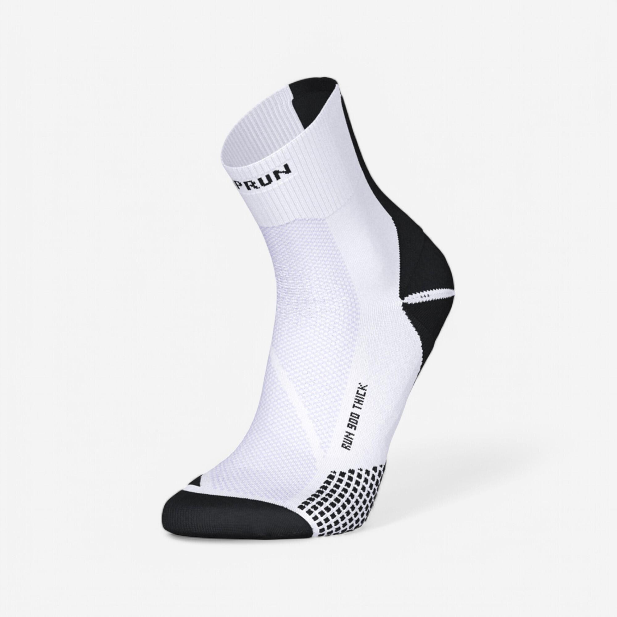 KIPRUN Calcetines de running KIPRUN run900 gruesos mid blancos