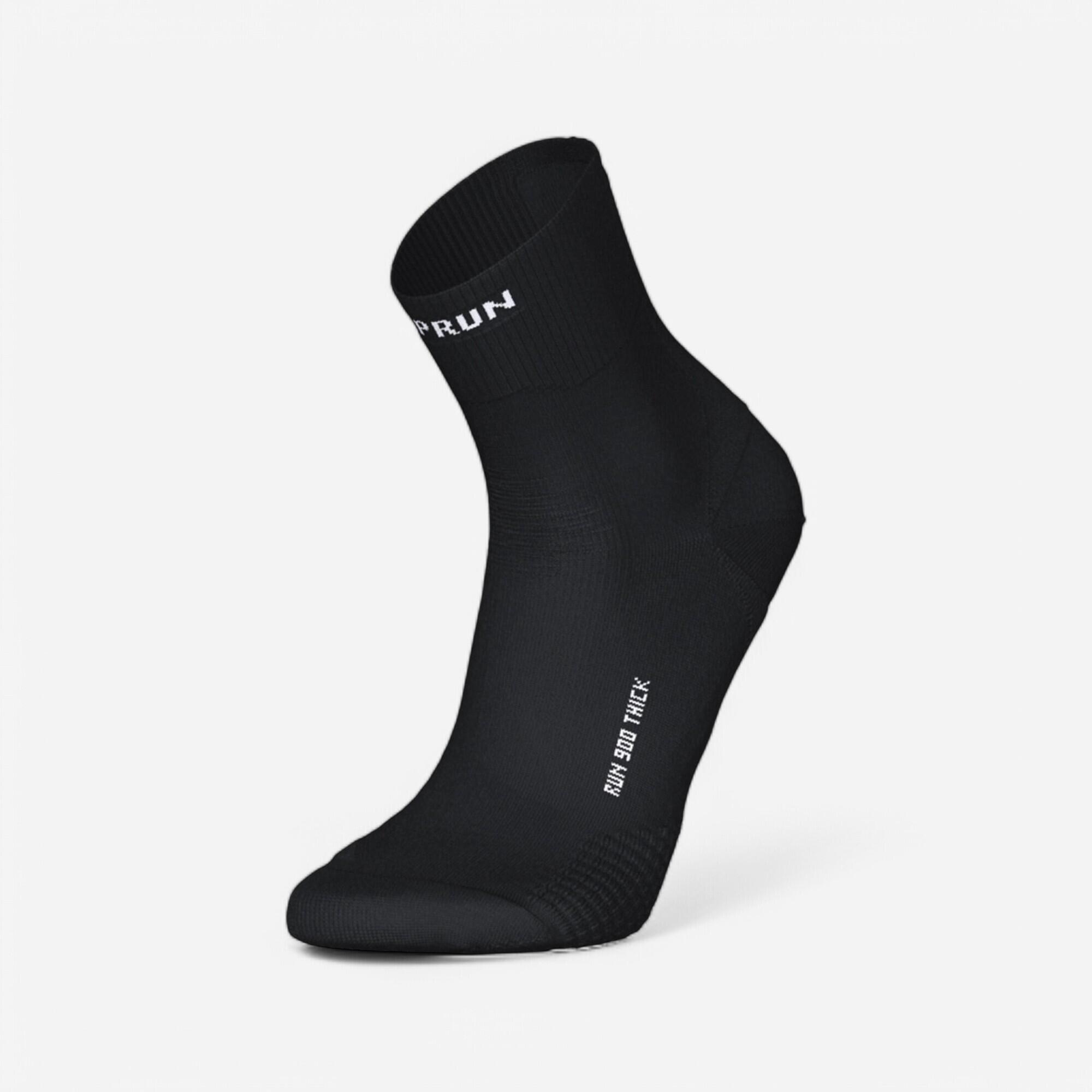 KIPRUN Calcetines de running KIPRUN run900 gruesos mid negros