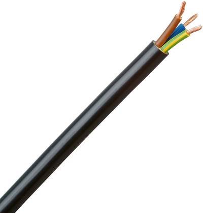 Kopp 153705007 Schlauchleitung H05VV5-F 3 x 1.5 mm² Schwarz 5 m