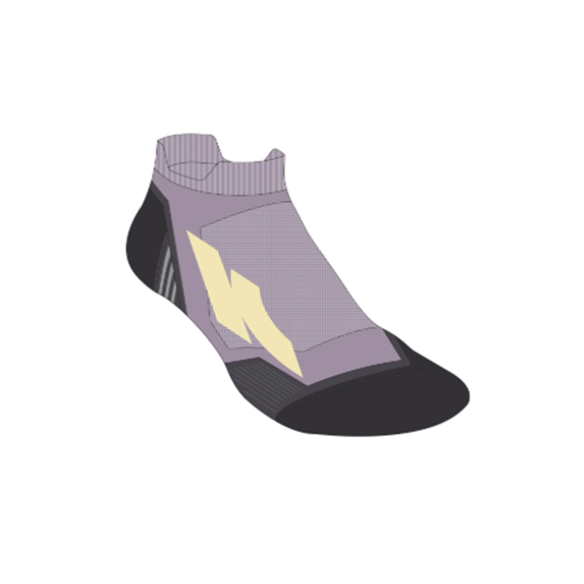 KIPRUN Calcetines de running run900 finos invisibles violeta