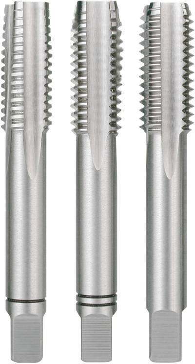 RUKO 230040 Handgewindebohrer 3teilig metrisch M4 x 0.70 Rechtsschneidend DIN 352 HSS 1 Set