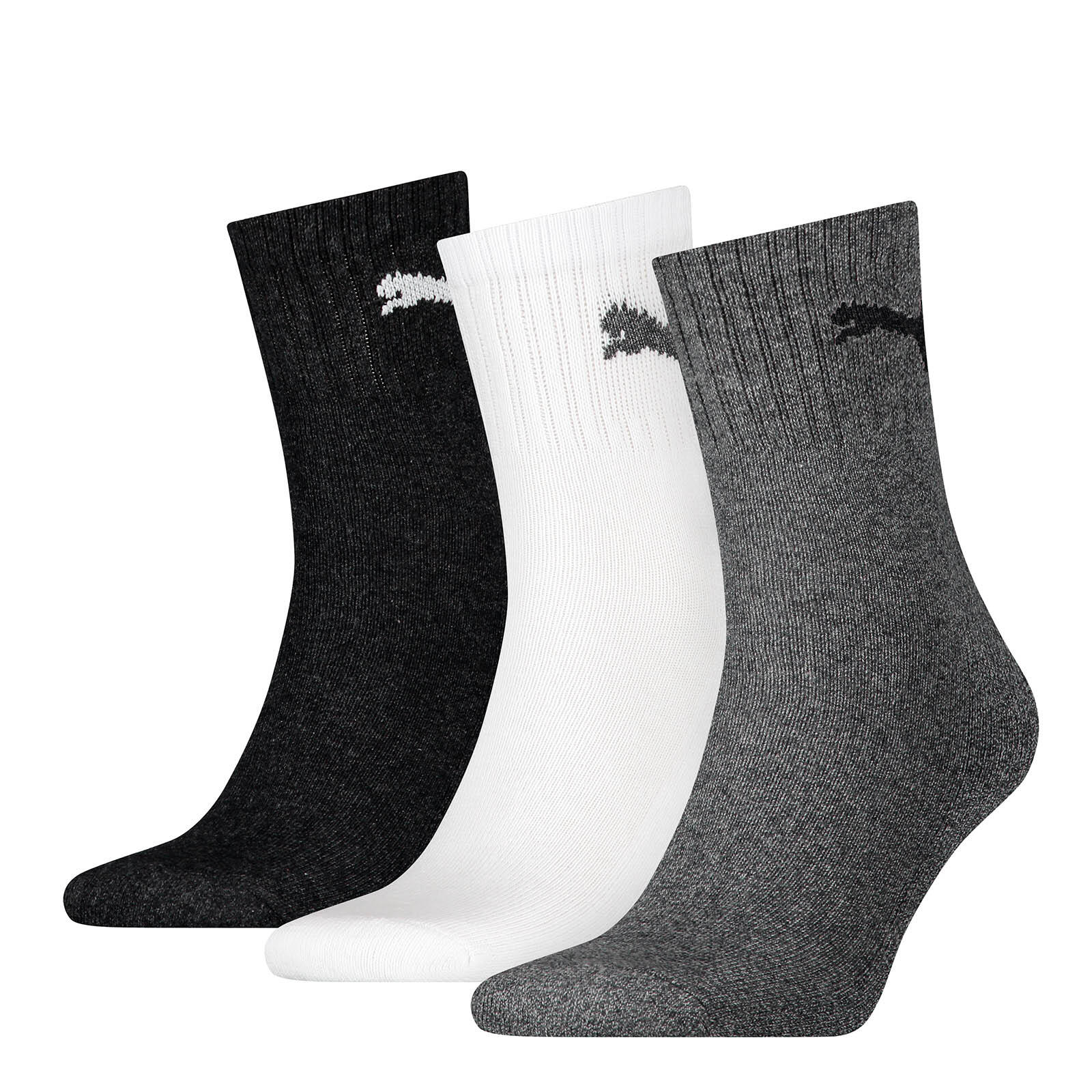 PUMA Calcetines Unisex Paquete de 3 Elástico