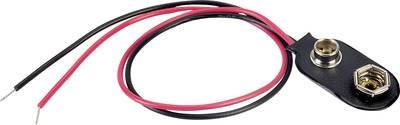 TRU COMPONENTS BS-ER-36-200 Batterieclip 1x 9 V Block Druckknopfanschluss (L x B) 31 mm x 14 mm