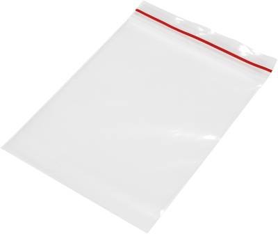 Druckverschlussbeutel ohne Beschriftungsstreifen (B x H) 100 mm x 150 mm Transparent Polyethylen 1 St.