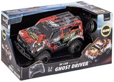 Revell Control 24683 Ghost Driver 1:22 RC Einsteiger Modellauto Elektro Straßenmodell mit Lichteffekt
