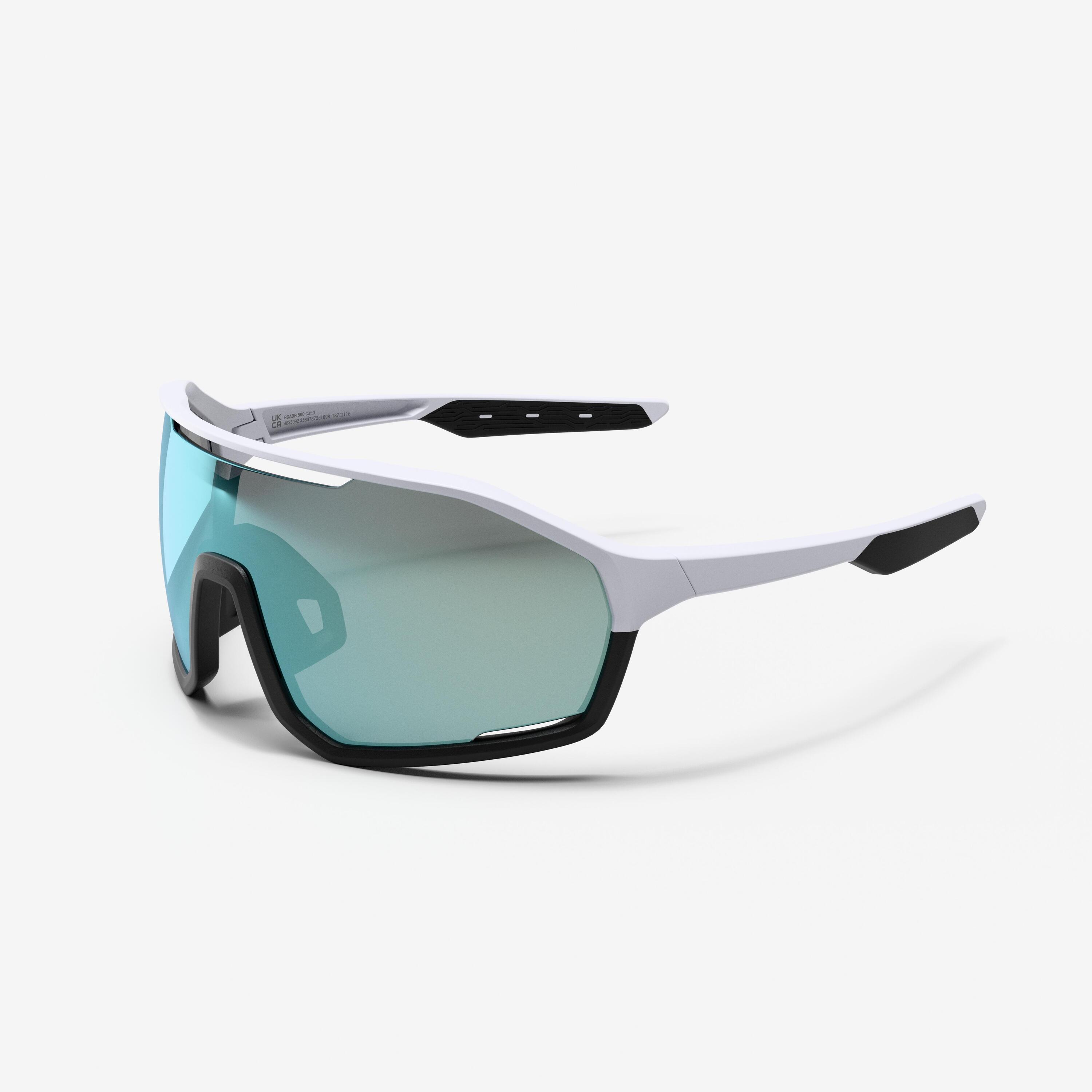 DECATHLON Gafas de ciclismo adulto PERF 500 categoría 3 BLANCO