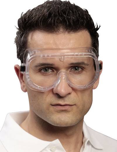 Ekastu BASIC 277 382 Vollsichtbrille Schwarz, Weiß EN 166-1 DIN 166-1