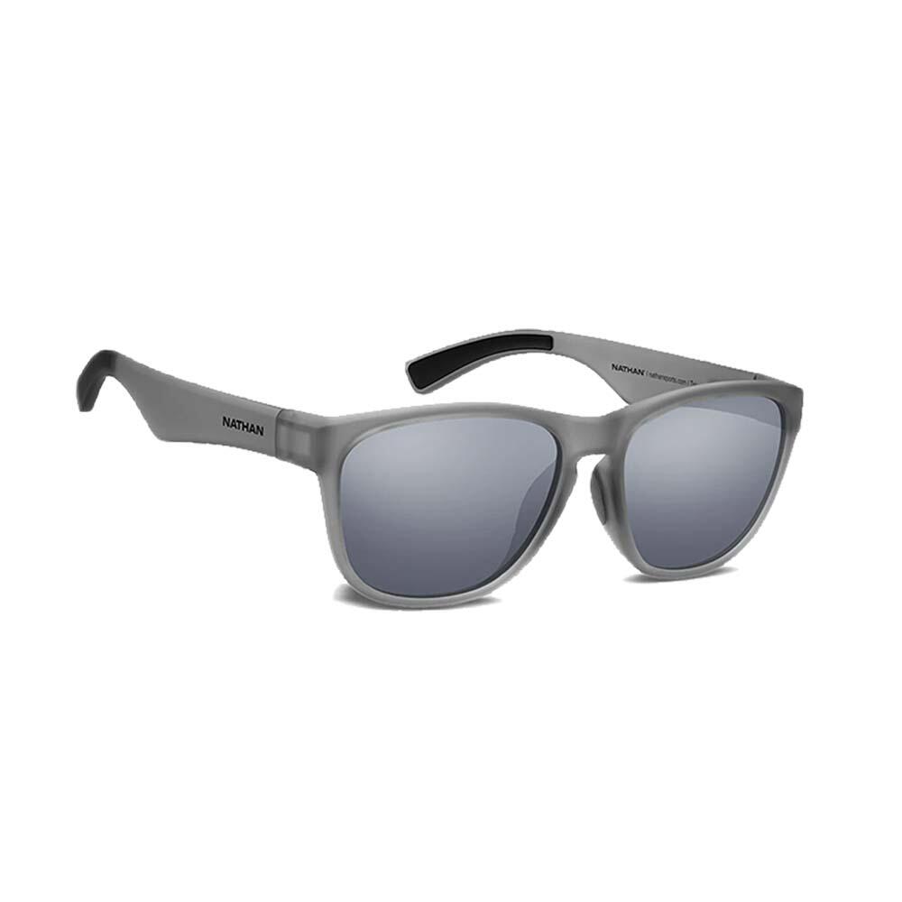 NATHAN Gafas de sol polarizadas para correr GRIS