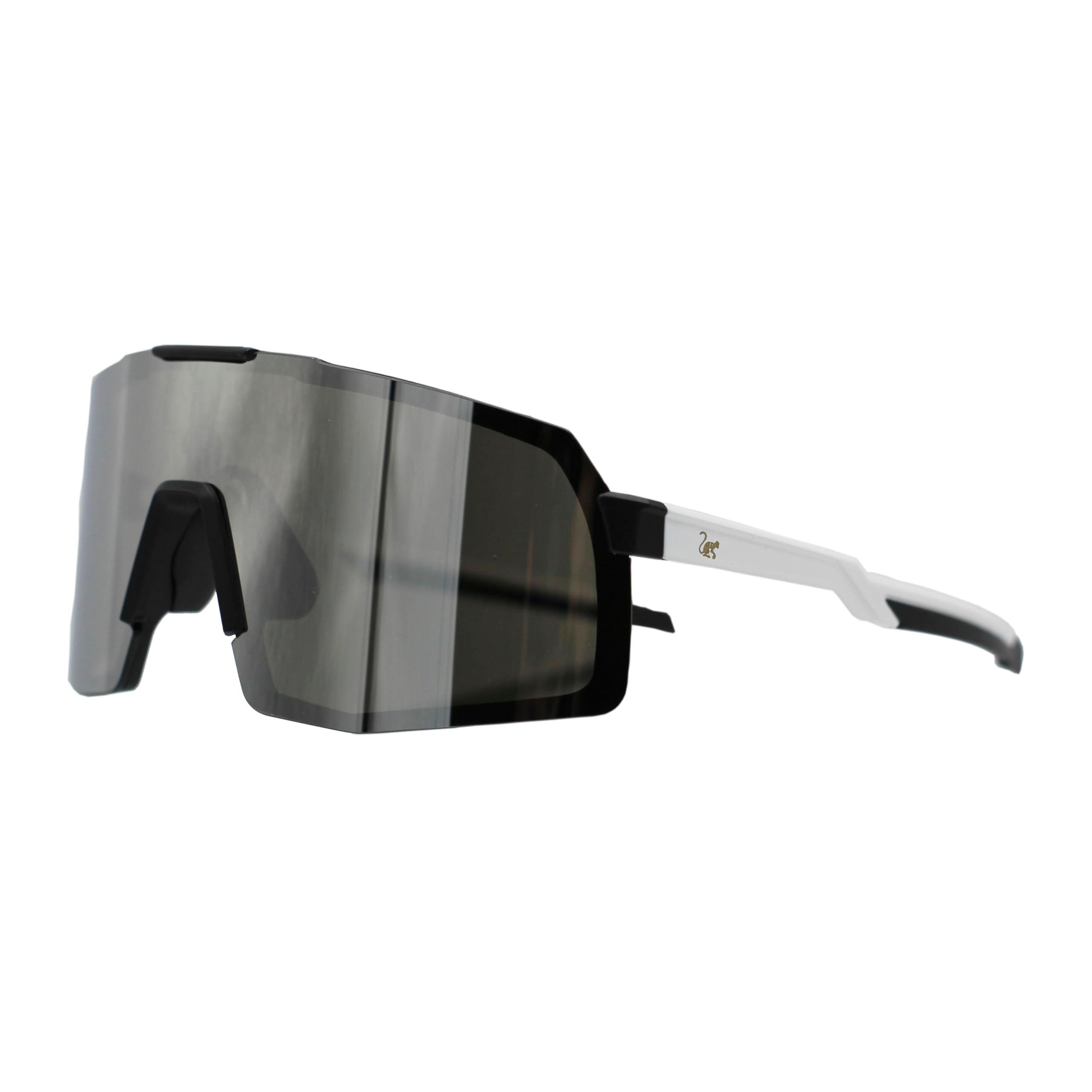 SURF MONKEY Gafas Deportivas Polarizadas - 3 Lentes Intercambiables / UV400 (Blanco)