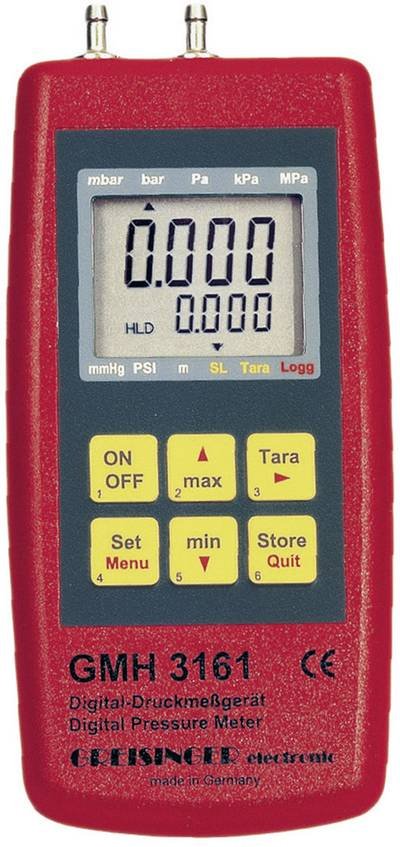 Greisinger GMH 3161-13 Druck-Messgerät Luftdruck, Nicht aggressive Gase, Korrosive Gase -0.1 - 2 bar