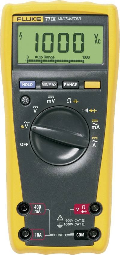 Fluke 77-4/EUR Hand-Multimeter digital CAT III 1000 V, CAT IV 600 V Anzeige (Counts): 6000