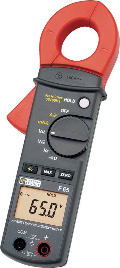 Chauvin Arnoux F65 Stromzange digital CAT III 600 V Anzeige (Counts): 10000
