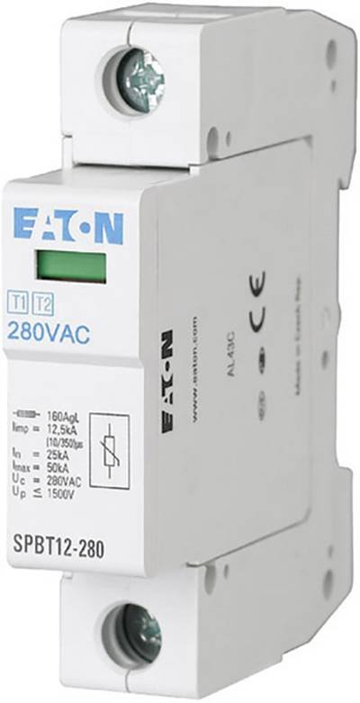 Eaton 158306 SPBT12-280/1 Überspannungsschutz-Ableiter Überspannungsschutz für: Verteilerschrank 1 St.