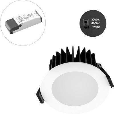 EVN L44N100125 L44N100125 LED-Einbauleuchte LED LED fest eingebaut 10 W Weiß
