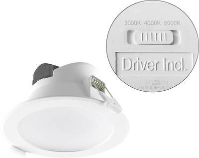 EVN L0900125 L0900125 LED-Einbauleuchte LED LED fest eingebaut 10 W Weiß
