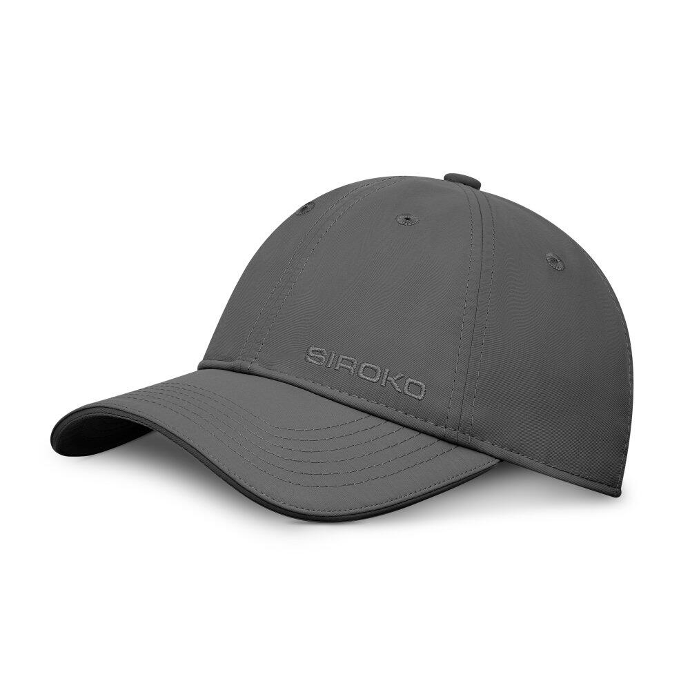 SIROKO Gorra deportiva 6 paneles fitness Hombre y Mujer Coach Dark Gray Gris