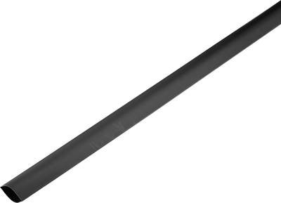 TRU COMPONENTS 1225435 Schrumpfschlauch ohne Kleber Schwarz 37 mm 17.50 mm Schrumpfrate:2:1 Meterware