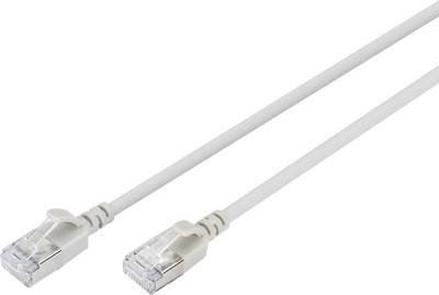Digitus DK-1632-A-005S RJ45 Netzwerkkabel, Patchkabel CAT 6a F/FTP 0.5 m Grau Farbcodiert, Geschirmt, mehrdrähtig, mit K