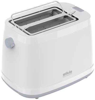 Silva Homeline TA 2302 Toaster mit Brötchenaufsatz Weiß