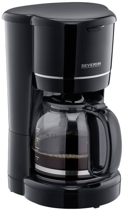 Severin 4320 Kaffeemaschine Schwarz Fassungsvermögen Tassen=10 Glaskanne, Warmhaltefunktion