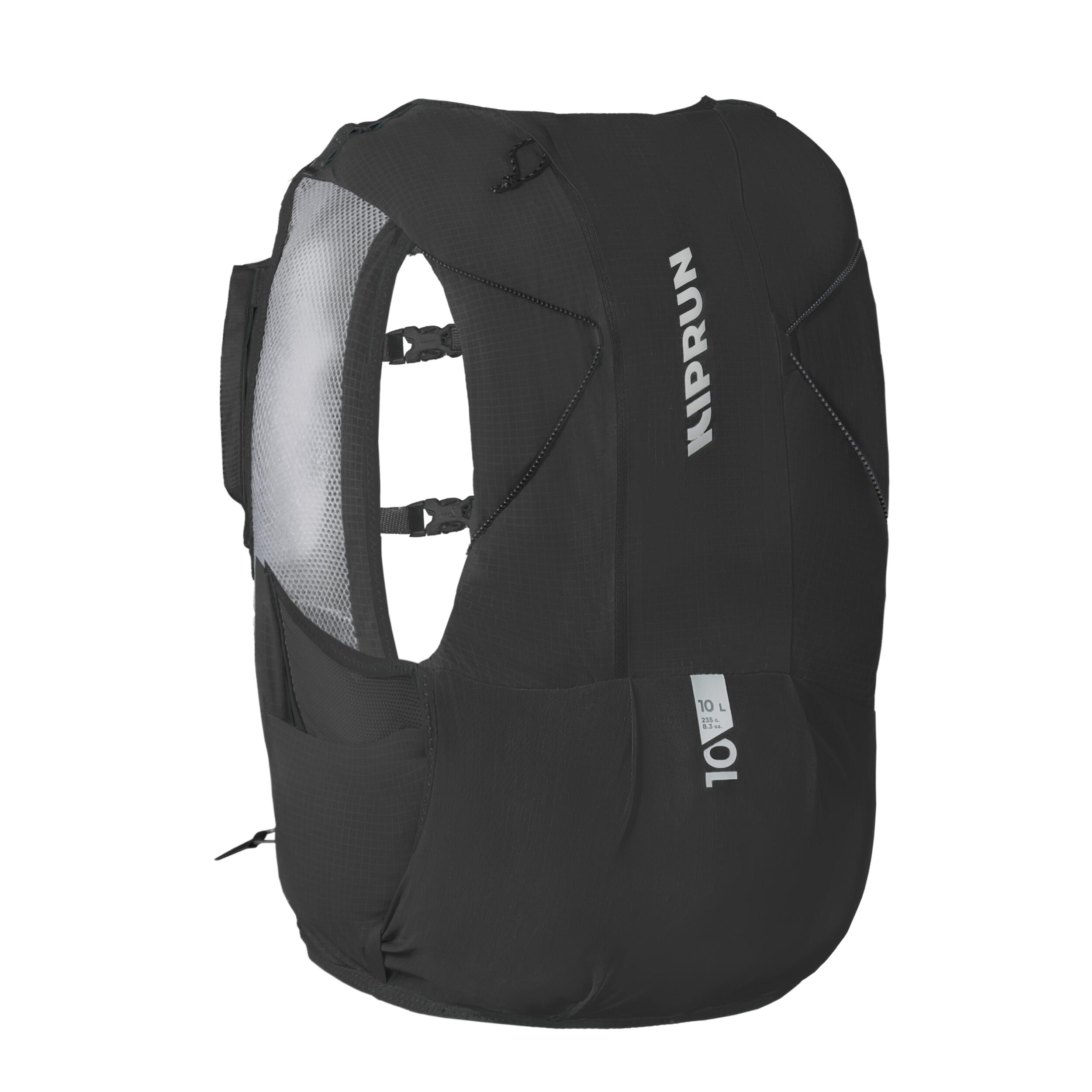 KIPRUN Mochila trail running unisex + bolsa agua 1L incluida - KIPRUN 900 10L negro