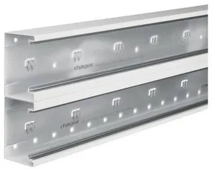 Hager BRS652101D9016 Brüstungskanal Unterteil (L x B) 2000 mm x 210 mm 2 m Weiß